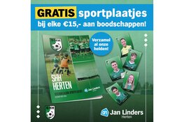 Spaar alle voetbalclubtoppers bij AH Jan Linders Herten!