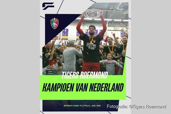 Tigers Roermond pakt derde landstitel op rij
