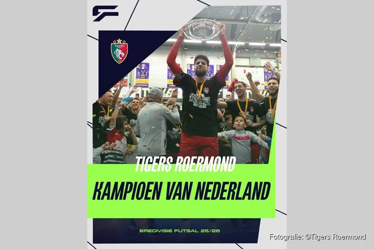 Tigers Roermond pakt derde landstitel op rij